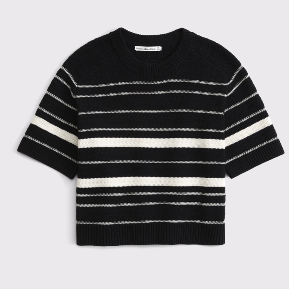 The A&F Madeline Textural Crew Sweater Tee